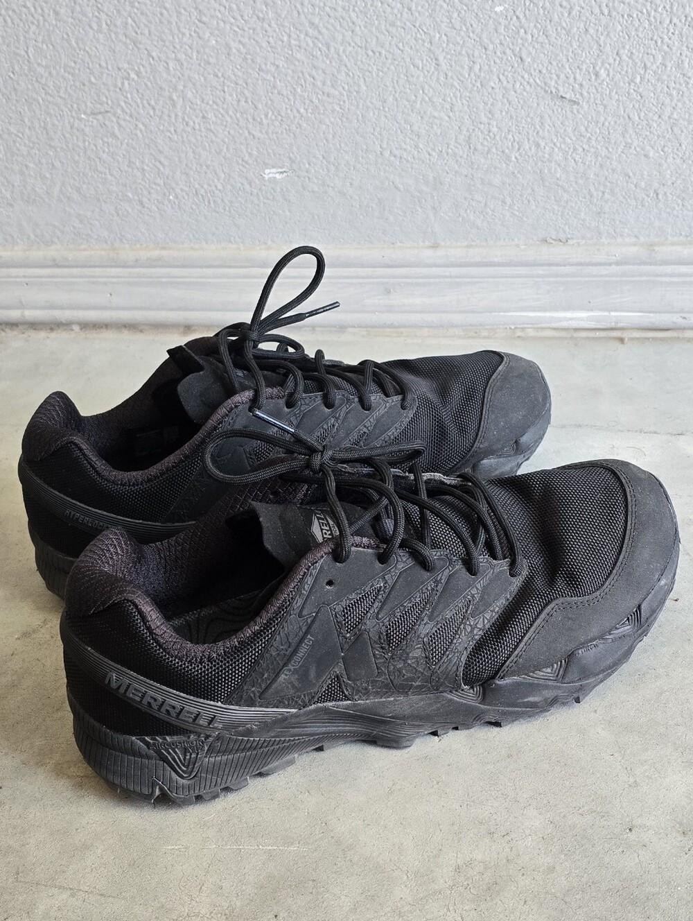 Merrell Men's Black Lace-Up Trail/Hiking Shoes Low Top US 10.5 M J17763